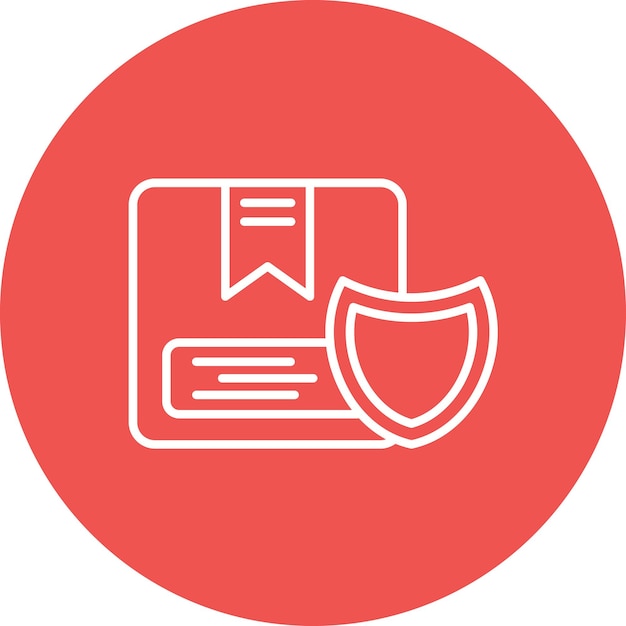 Imagen vectorial del icono de seguridad Puede utilizarse para la logística