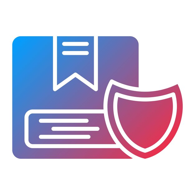 Imagen vectorial del icono de seguridad Puede utilizarse para la logística