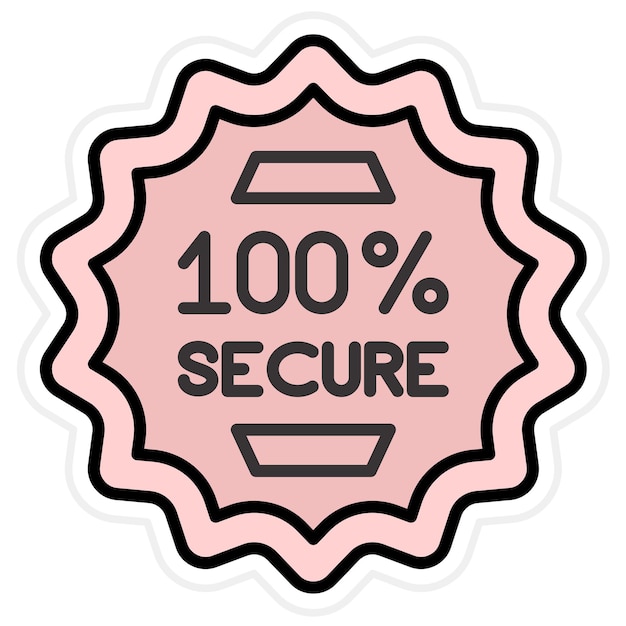 Imagen vectorial de icono seguro Puede utilizarse para el cuidado de la piel