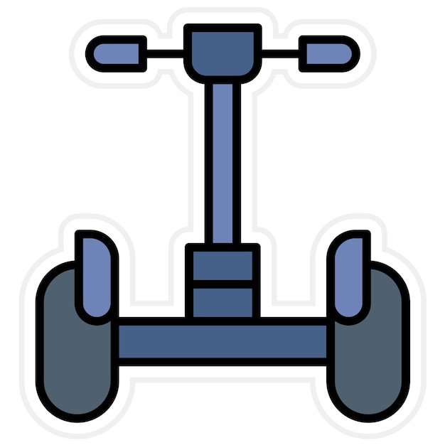 Imagen vectorial del icono del Segway Se puede utilizar para el transporte