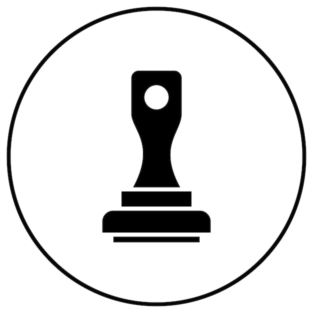 Imagen vectorial del ícono del sello Se puede usar para Crime and Law