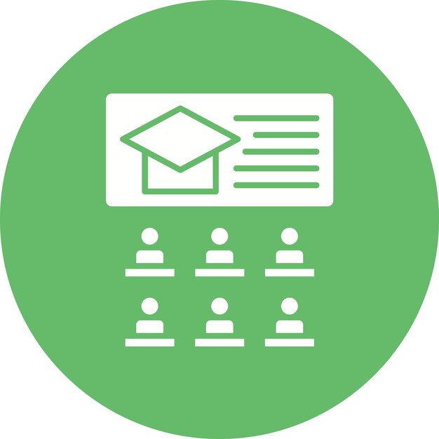 Imagen vectorial del icono del seminario Se puede utilizar para la formación empresarial