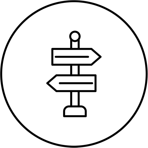 Imagen vectorial de icono de señal de calle Se puede usar para elementos de la ciudad
