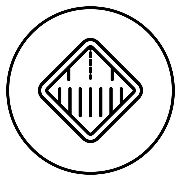 Imagen vectorial del icono de la señal de cruce de peatones Se puede utilizar para la escuela de conducción