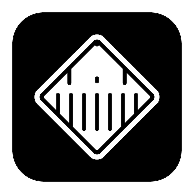 Imagen vectorial del icono de la señal de cruce de peatones Se puede utilizar para la escuela de conducción