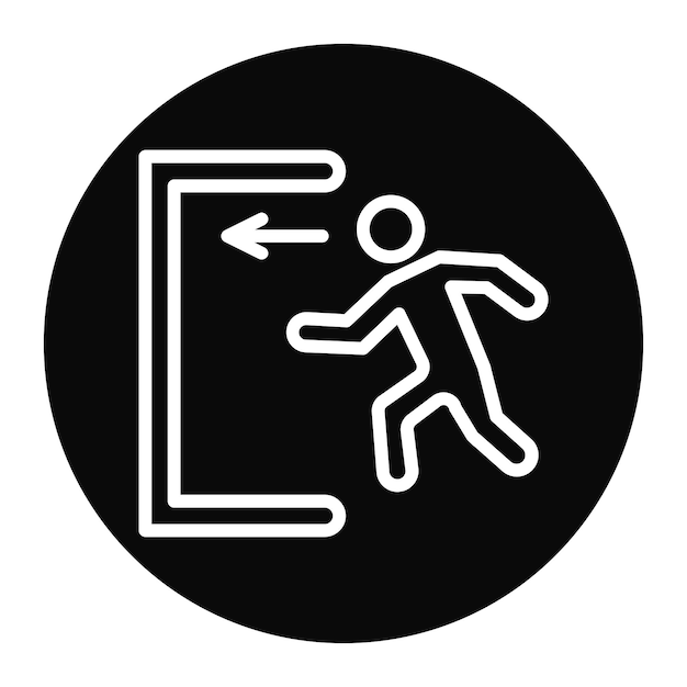 Imagen vectorial del icono de señal de emergencia Se puede utilizar para el servicio de emergencia