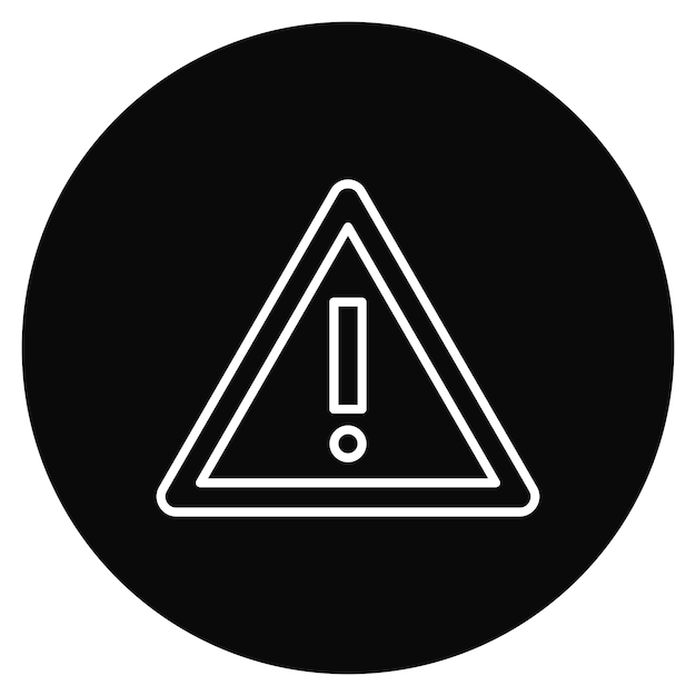 Imagen vectorial del icono de señal de peligro Puede utilizarse para herramientas de construcción