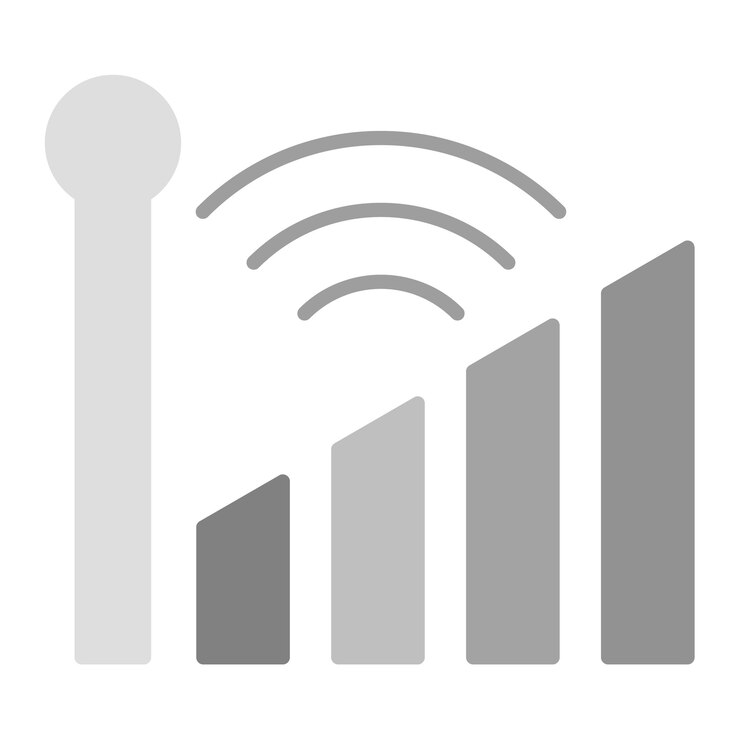 Vector imagen vectorial de icono de señal se puede utilizar para comunicación y medios
