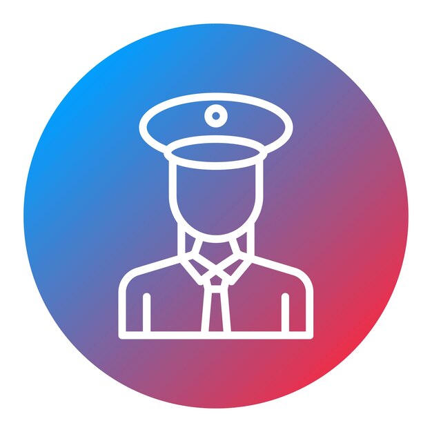 Imagen vectorial del icono de la señora conductor Se puede utilizar para el ferrocarril