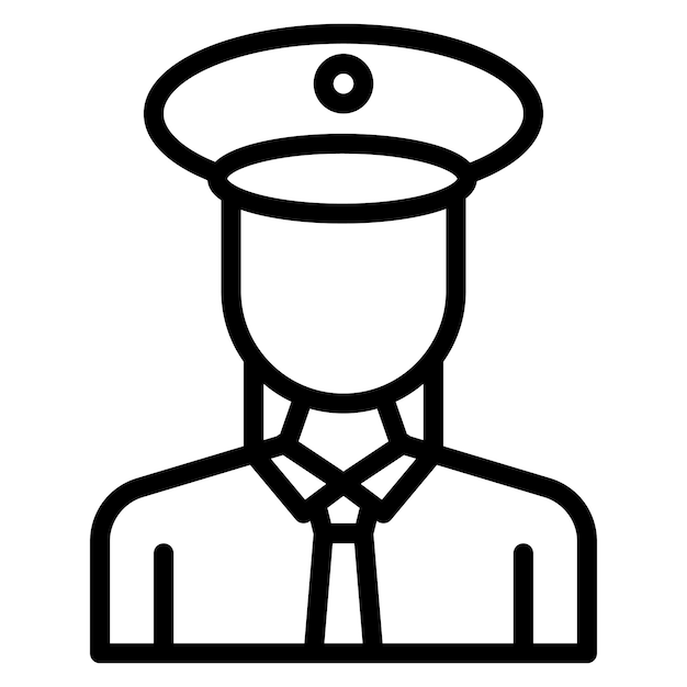 Imagen vectorial del icono de la señora conductor Se puede utilizar para el ferrocarril
