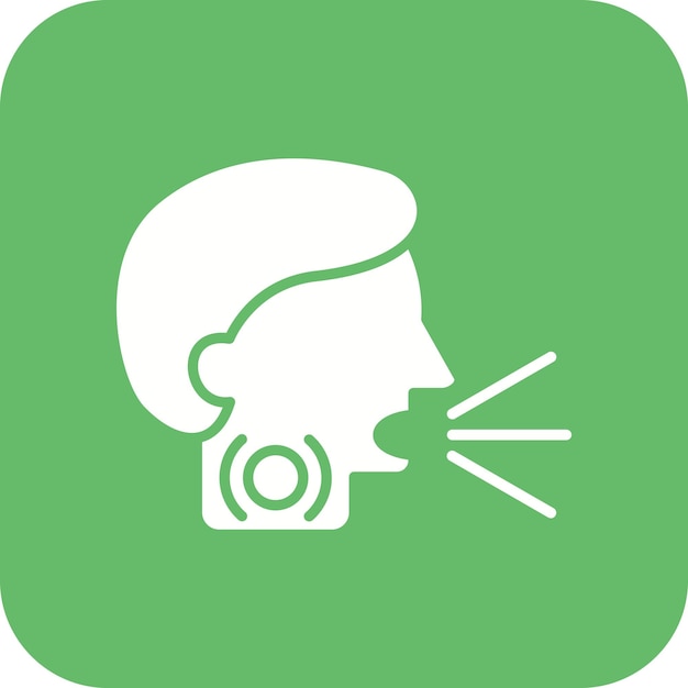 Imagen vectorial del icono de la sensación de asfixia Se puede utilizar para el trastorno