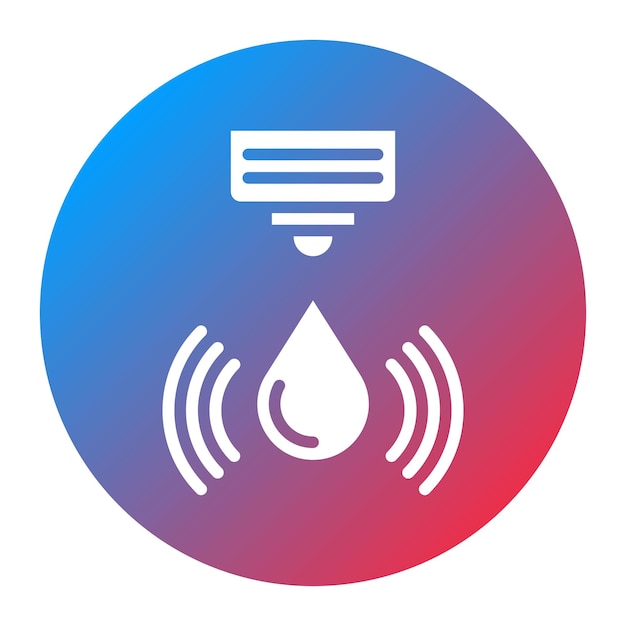 Imagen vectorial del icono del sensor de agua Se puede utilizar para los sensores