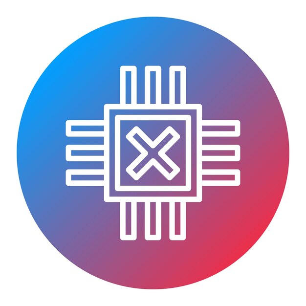 Imagen vectorial del icono del sensor de efecto Hall Se puede utilizar para los sensores