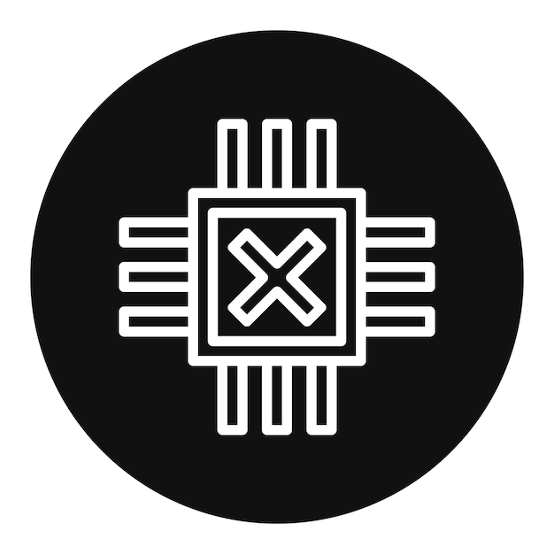 Imagen vectorial del icono del sensor de efecto Hall Se puede utilizar para los sensores