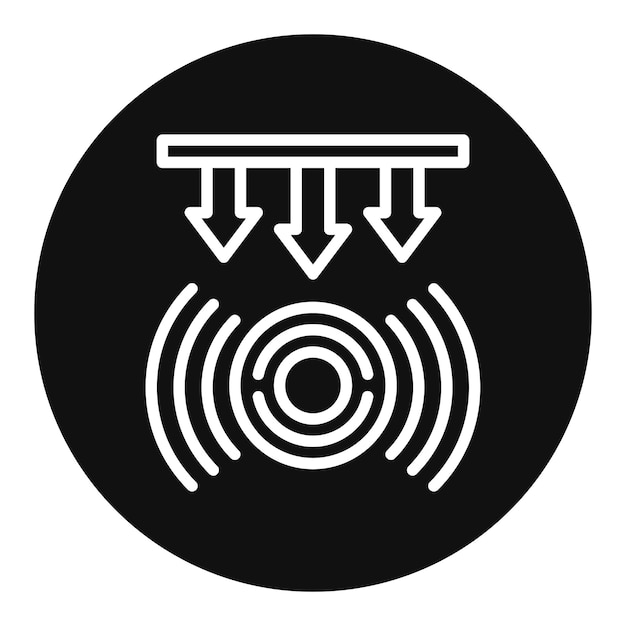 Imagen vectorial del icono del sensor de fuerza Se puede utilizar para los sensores
