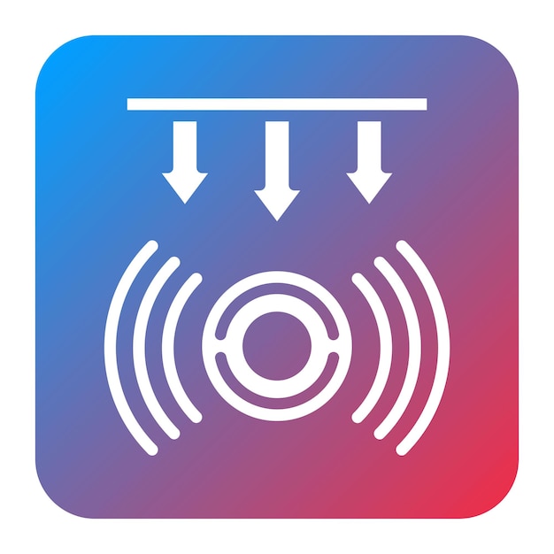 Imagen vectorial del icono del sensor de fuerza Se puede utilizar para los sensores
