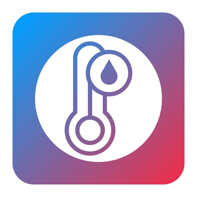 Imagen vectorial del icono del sensor de humedad Se puede utilizar para los sensores