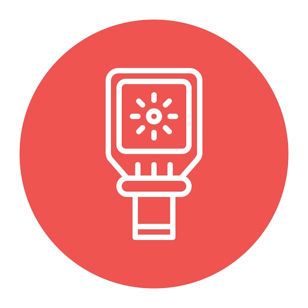 Imagen vectorial del icono del sensor de imágenes térmicas Se puede utilizar para los sensores