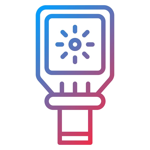 Imagen vectorial del icono del sensor de imágenes térmicas Se puede utilizar para los sensores