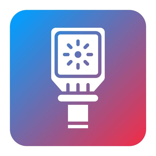 Imagen vectorial del icono del sensor de imágenes térmicas Se puede utilizar para los sensores