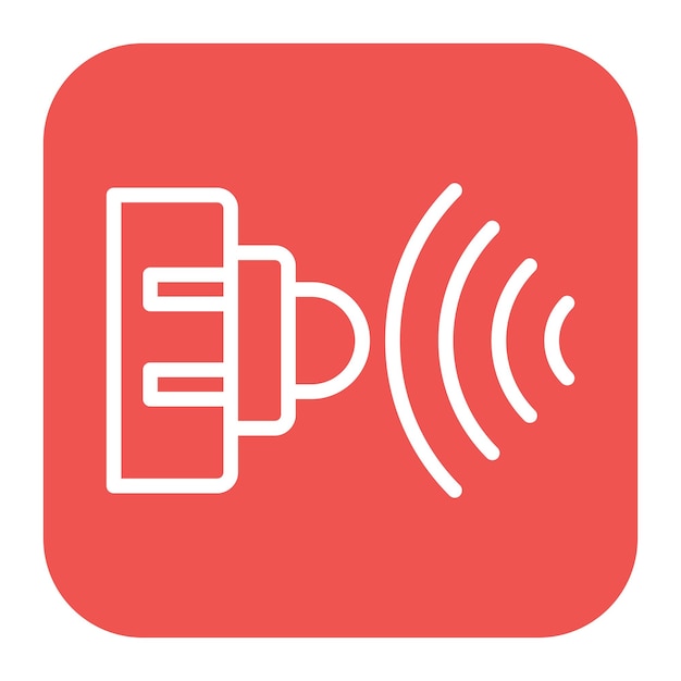 Imagen vectorial del icono del sensor de infrarrojos Puede utilizarse para los sensores