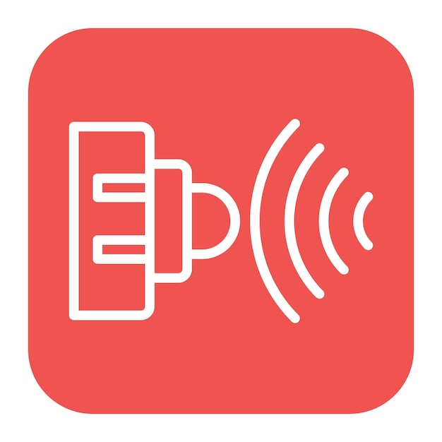 Vector imagen vectorial del icono del sensor de infrarrojos puede utilizarse para los sensores