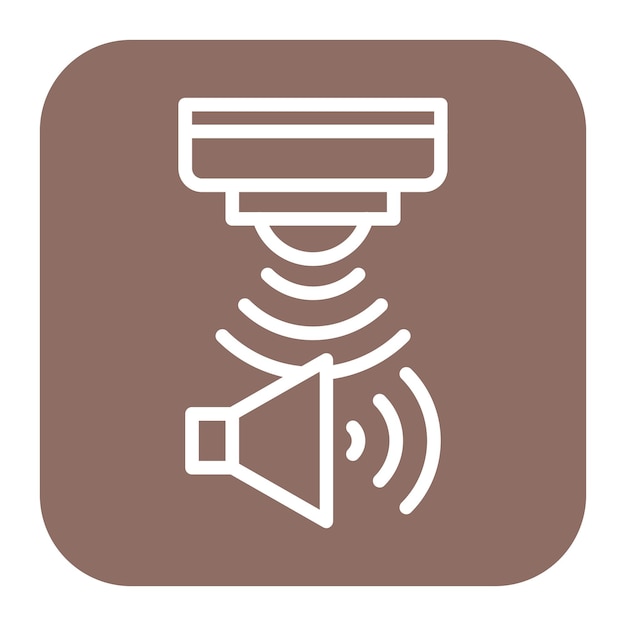 Imagen vectorial del icono del sensor de sonido Se puede utilizar para los sensores