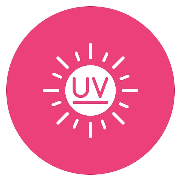 Imagen vectorial del icono del sensor UV Se puede utilizar para los sensores