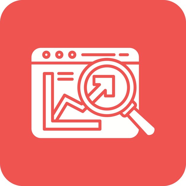 Imagen vectorial de icono de SEO del sitio web Se puede usar para marketing