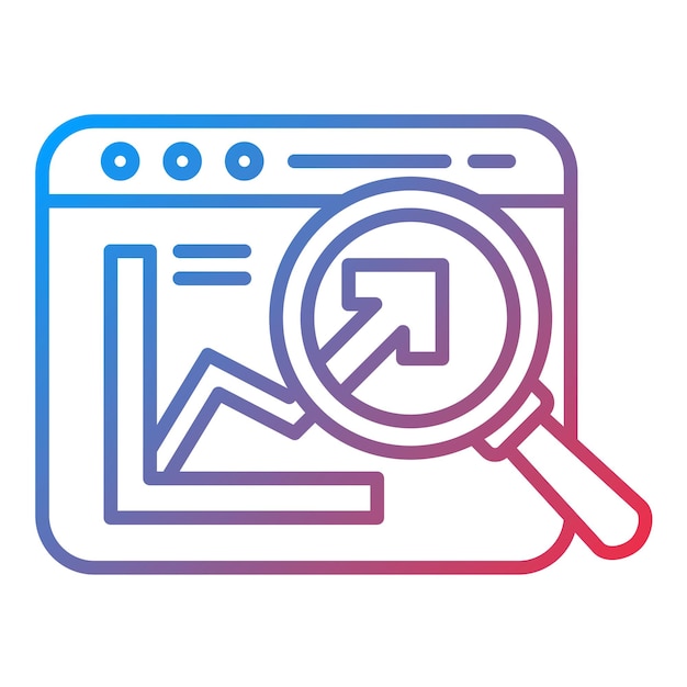 Imagen vectorial de icono de SEO del sitio web Se puede usar para marketing