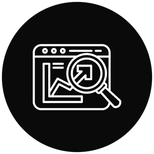 Imagen vectorial de icono de SEO del sitio web Se puede usar para marketing