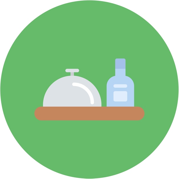 Imagen vectorial del icono del servicio de alimentos Se puede utilizar para el ferrocarril