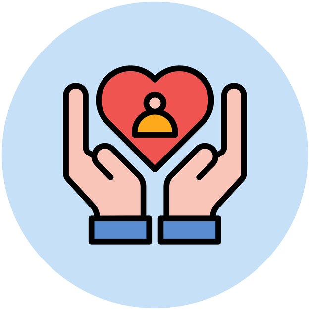 Imagen vectorial del icono del servicio comunitario Se puede utilizar para los servicios públicos
