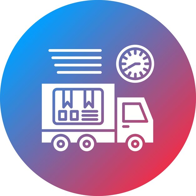 Imagen vectorial del icono del servicio de entrega Se puede utilizar para la entrega y la logística