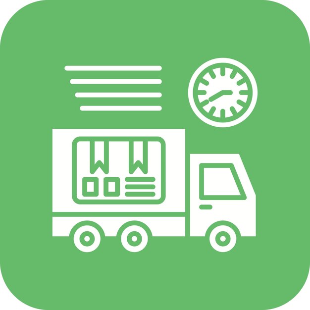 Imagen vectorial del icono del servicio de entrega Se puede utilizar para la entrega y la logística