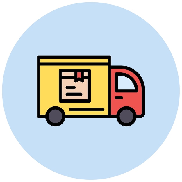 Imagen vectorial del icono del servicio de mensajería Se puede utilizar para el espacio de trabajo conjunto