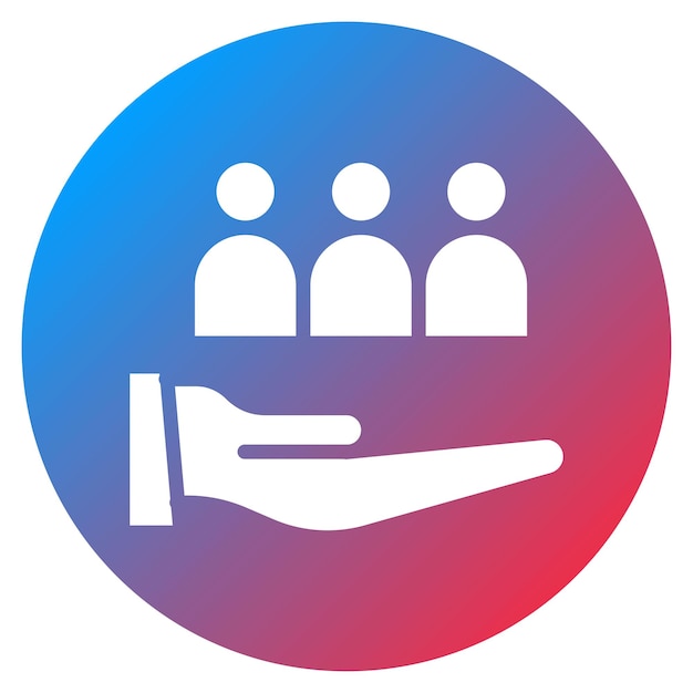 Imagen vectorial de icono de Servicio a Otros Se puede usar para Caridad