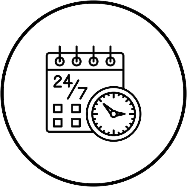 Imagen vectorial del icono del servicio de programación Se puede utilizar para el alojamiento web