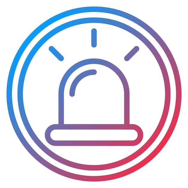 Imagen vectorial del icono de los servicios de emergencia Puede utilizarse para los servicios públicos