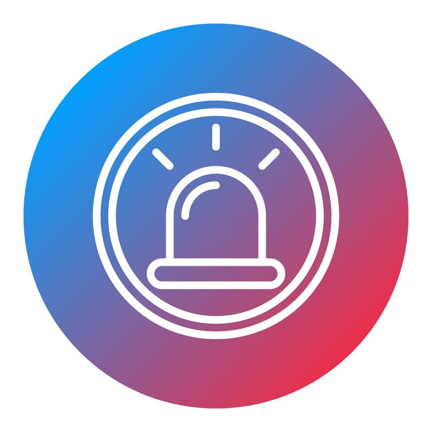 Imagen vectorial del icono de los servicios de emergencia Puede utilizarse para los servicios públicos