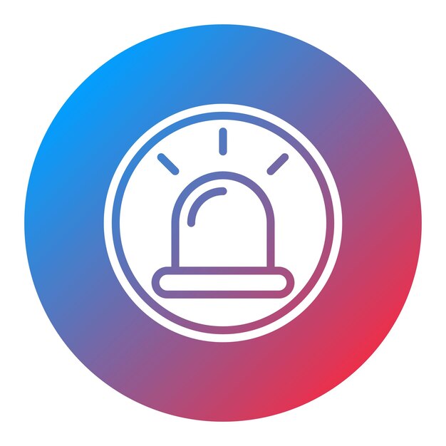 Imagen vectorial del icono de los servicios de emergencia Puede utilizarse para los servicios públicos