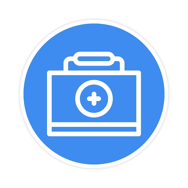 Imagen vectorial del icono de los servicios paramédicos Se puede utilizar para los servicios domésticos