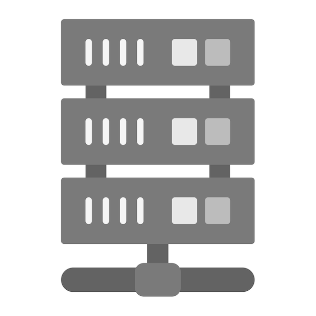 Imagen vectorial del icono del servidor Se puede utilizar para computadora y hardware
