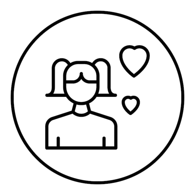 La imagen vectorial del icono de sesgo se puede usar para Amistad