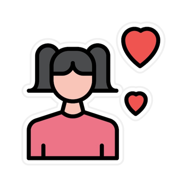 La imagen vectorial del icono de sesgo se puede usar para Amistad