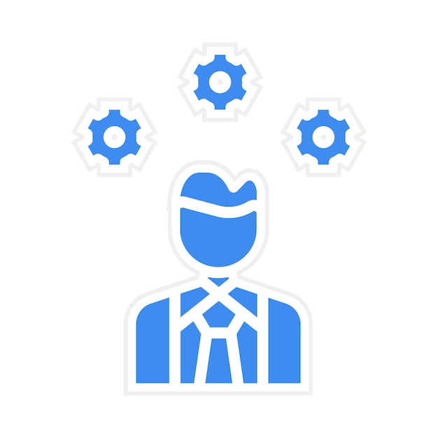 Imagen vectorial del icono de la sesión informativa del empleado Se puede utilizar para la gestión del personal