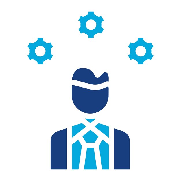 Imagen vectorial del icono de la sesión informativa del empleado Se puede utilizar para la gestión del personal