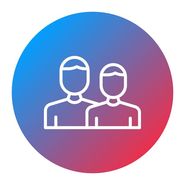La imagen vectorial del icono de Sidekicks se puede usar para la relación social