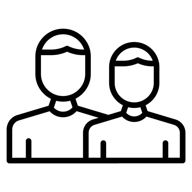 La imagen vectorial del icono de Sidekicks se puede usar para la relación social