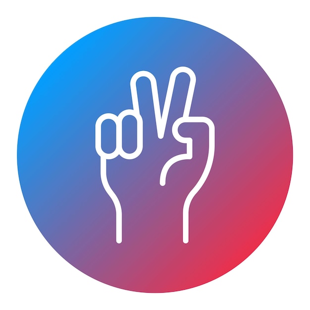 Imagen vectorial del icono del signo de paz Se puede usar para protestar y desobediencia civil
